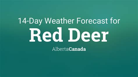 red deer weather forecast 14 days.